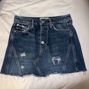 free people denim skirt (size 24)